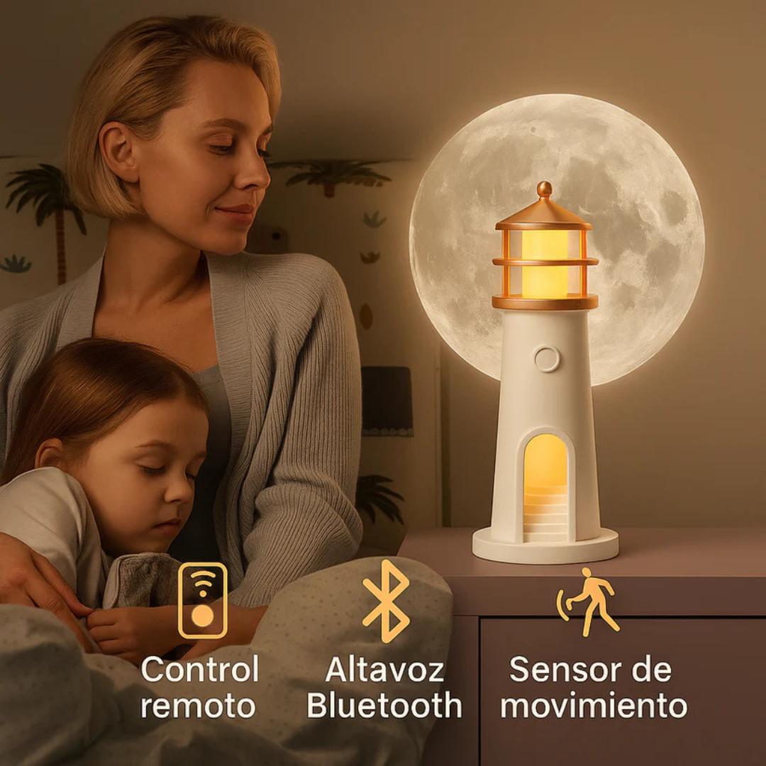 Faro Lunar Calmante para Ansiedad y Sueño Profundo