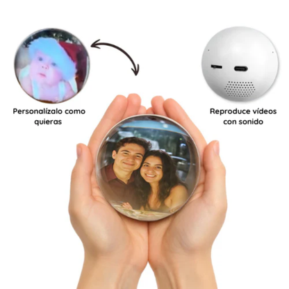 Bola de Reproducción de Vídeos Navideña