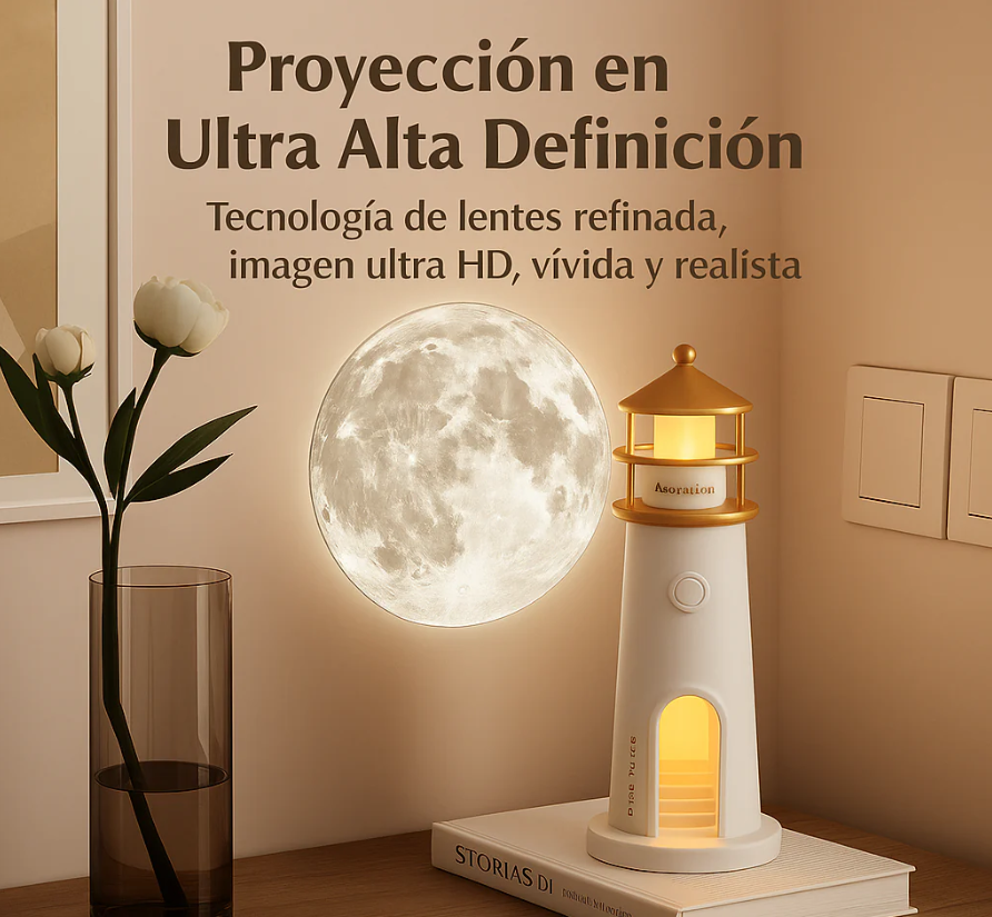 Faro Lunar Calmante para Ansiedad y Sueño Profundo
